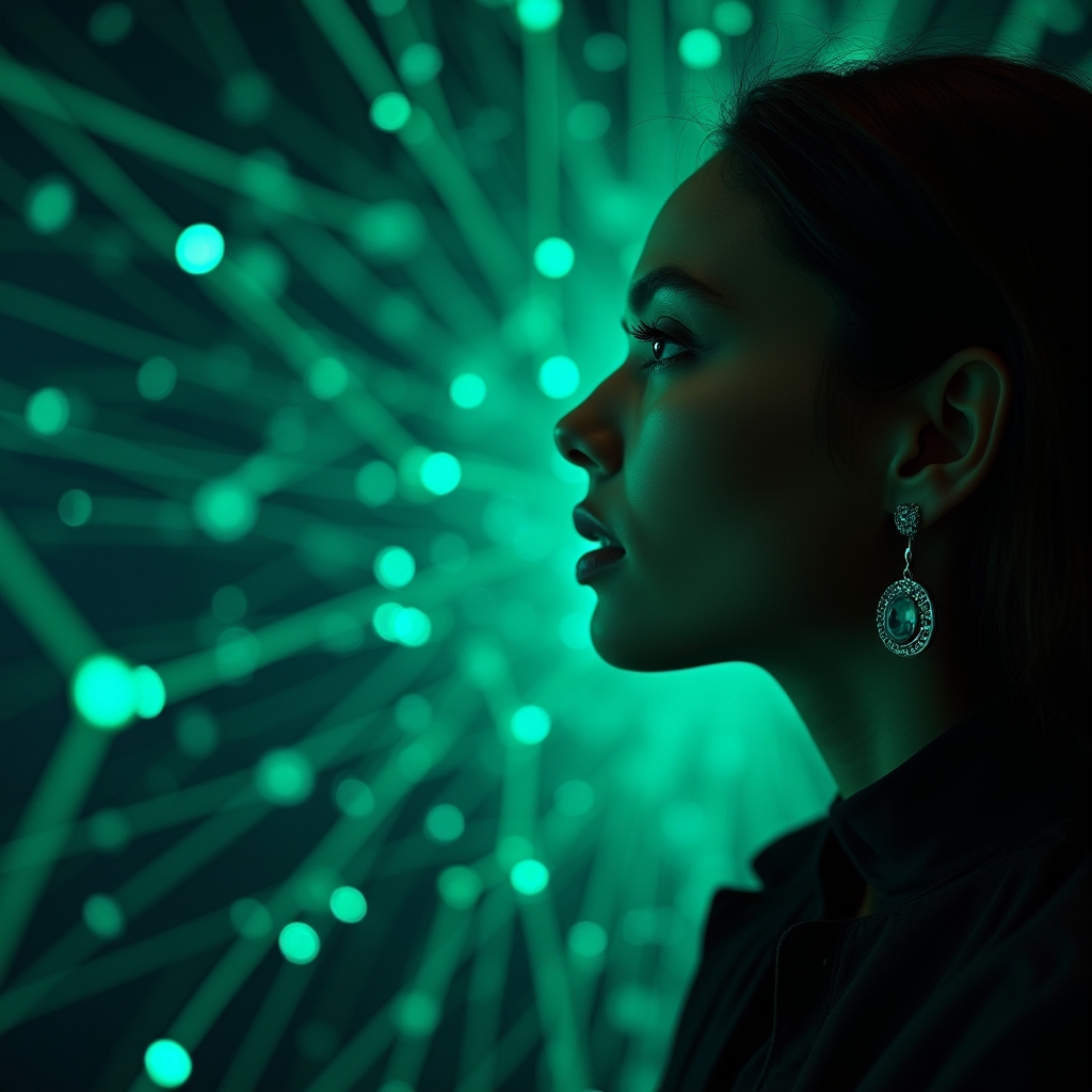 AI neural network visualization